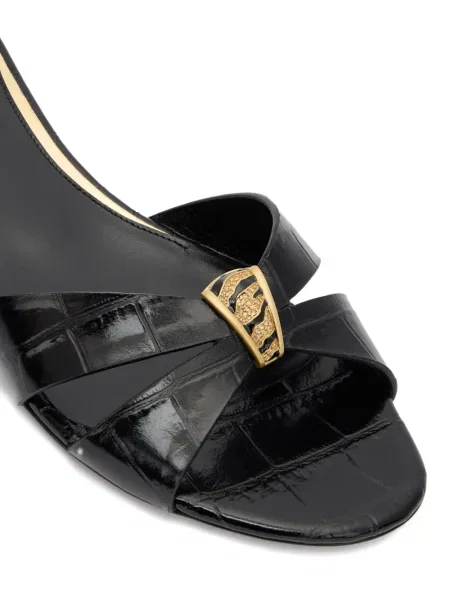 Sandale Roberto Cavalli fără toc negru