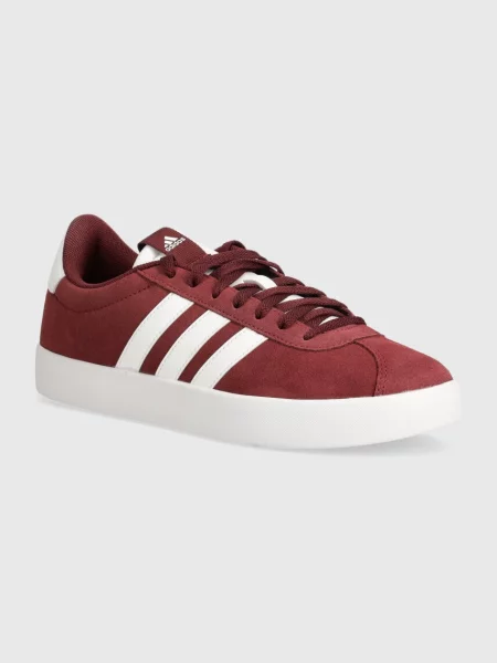 Superge iz semiša adidas Vl Court bordo
