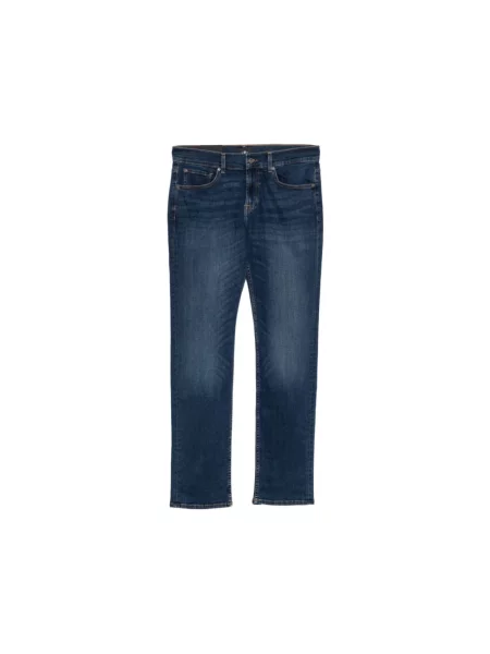 Jeansy straight leg 7 For All Mankind niebieskie