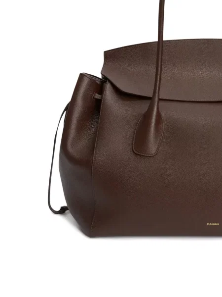 Geanta de piele Jil Sander din piele maro