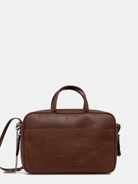 Weekend Max Mara torebka skórzana PALOS brązowy