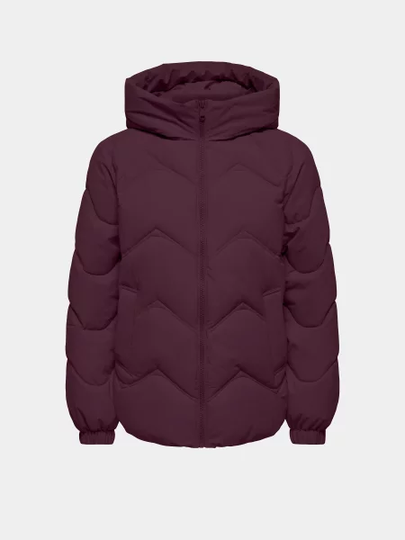 Демісезонна куртка JDY POWER SHORT HOOD PUFFER OTW фіолетовий