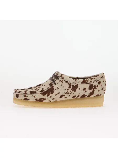 Sneakers Clarks Originals Wallabee Brown Cow Print EUR maro