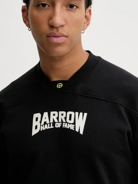 Кофта Barrow з капюшоном з принтом чорний