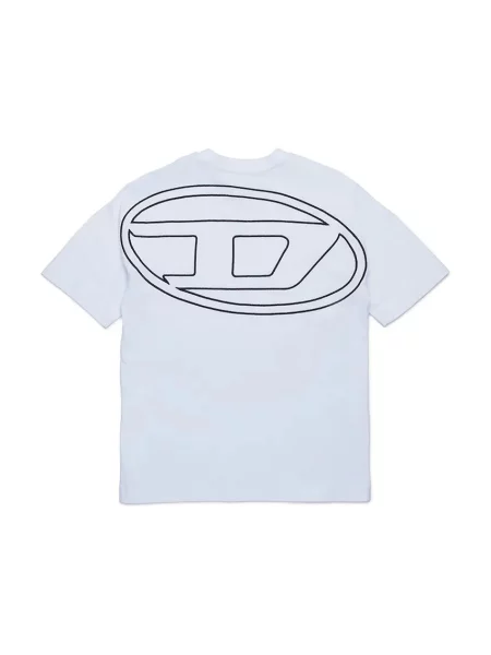 Diesel Dječja majica kratkih rukava TBOGGYMEGOVALD OVER T-SHIRT bijela