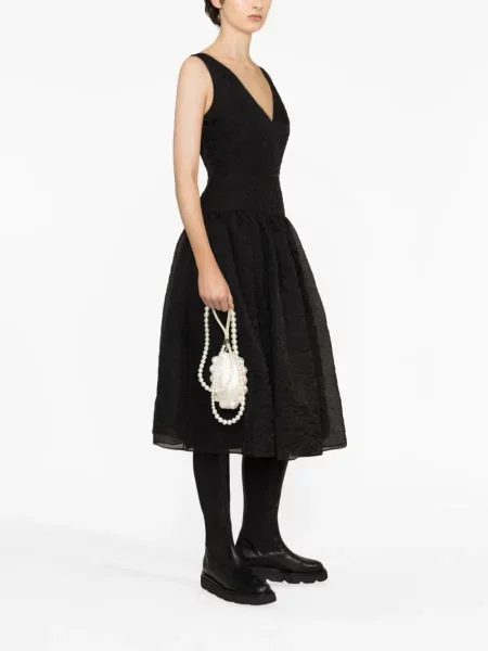 Rochie Erdem de mătase de costum negru