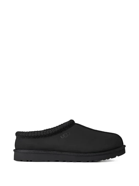 Papuci tip mules Ugg din nubuc negru