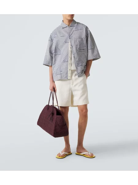 Cămașă Jacquemus cu dungi alb