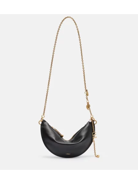 Geanta de piele Chloé din piele negru