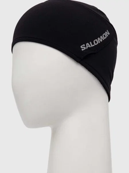 Шапка Salomon з тонкого трикотажу чорний