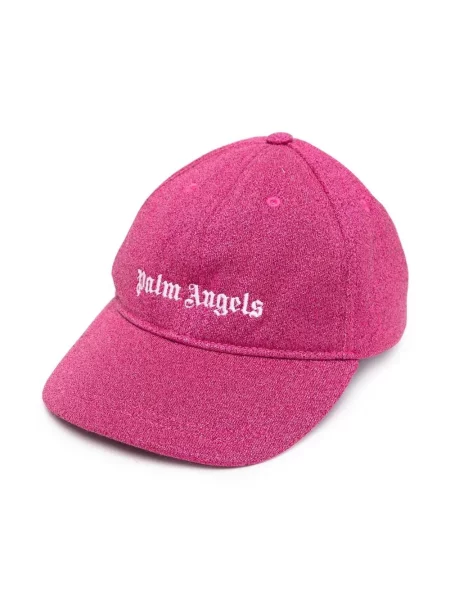 Czapka z daszkiem dziecięca Palm Angels różowa