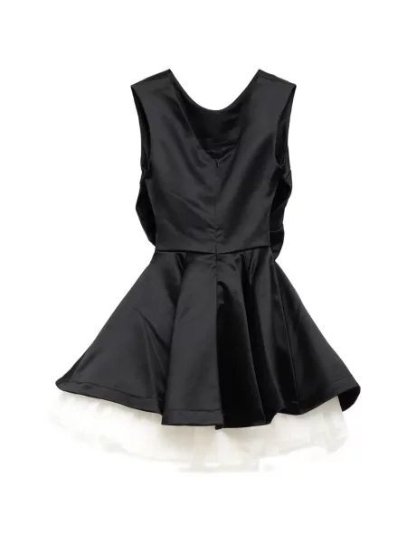 Cu centură rochie mini Vaquera din tul negru