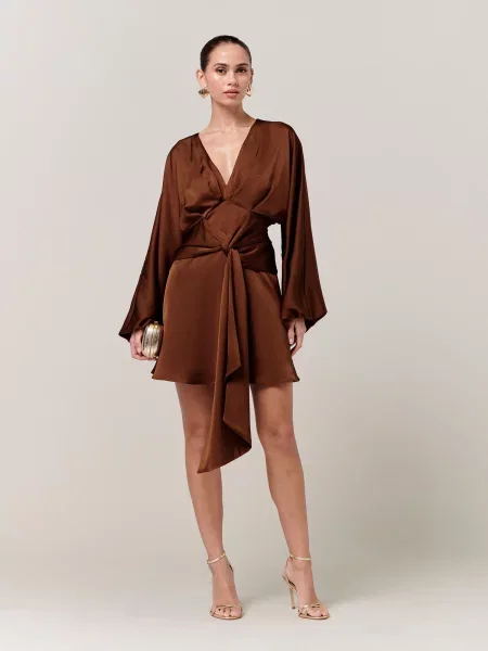 Sável Rochie Irena coniac maro