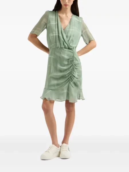 Rochie Armani Exchange cu decolteu în V de costum verde