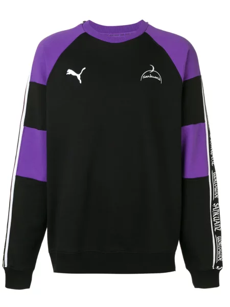 Hanorac crewneck Puma cu decolteu rotund negru