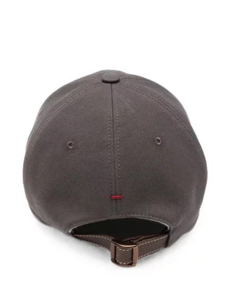 Șapcă Brunello Cucinelli cu broderie gri