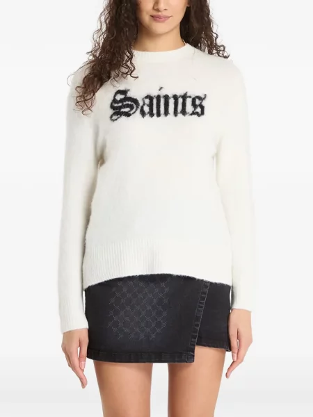 Pulover Allsaints tricotate alb