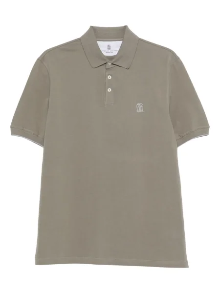 Polotričko Brunello Cucinelli s výšivkou zelené