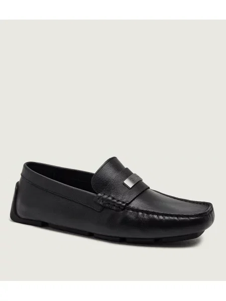 Calvin Klein De piele mocasini Driver negru