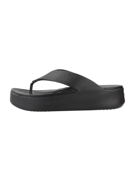 Natikače Crocs s platformom crna