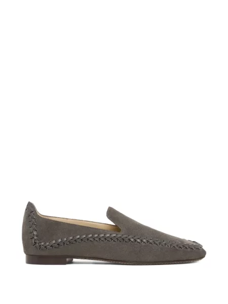 Pantofi loafer Giorgio Armani slip-on gri