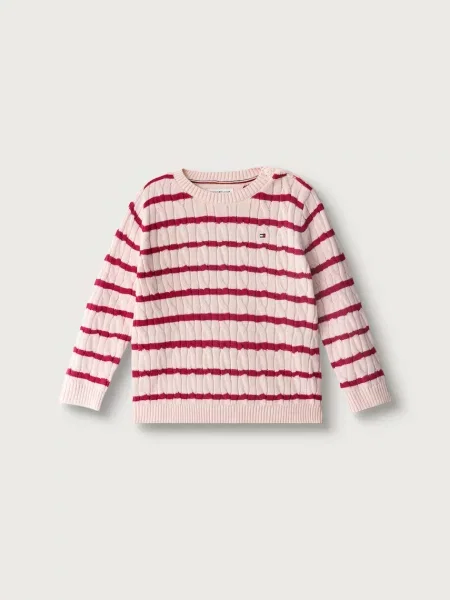 Tommy Hilfiger pulover pentru bebeluși din roz