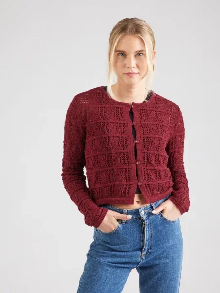 VERO MODA Geacă tricotată VMAMAZING ruginiu maro