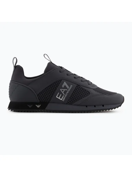 Emporio Armani Black & White Laces asphalt обувки бяло