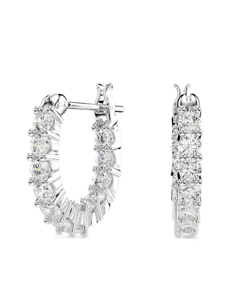 Cercei Swarovski argintiu