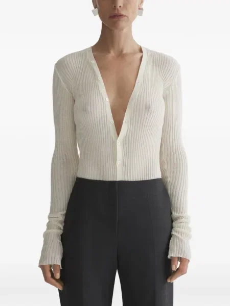 Top Mugler cu decolteu în V
