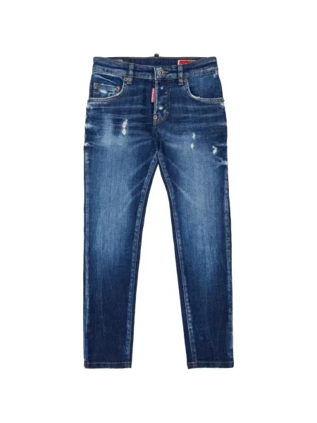 Jeansy dziecięce Dsquared2 niebieskie