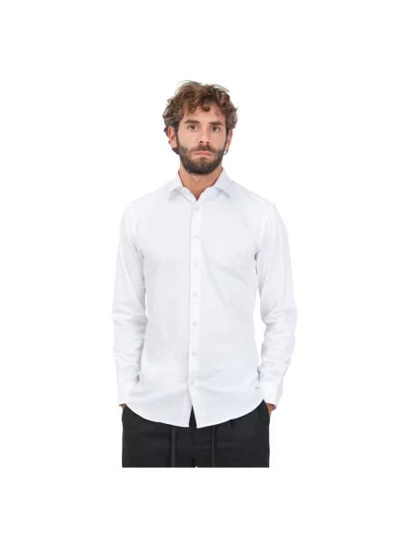 Koszula biznesowa o kroju slim fit z kołnierzykiem typu kent Selected Homme biała