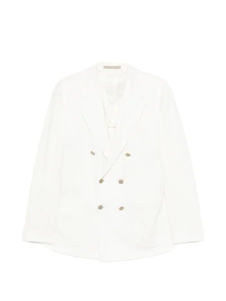 Sacou Eleventy cu două rânduri de nasturi alb