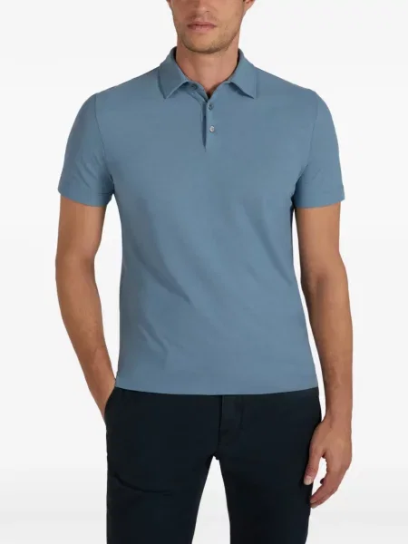 Tricou polo Slowear albastru
