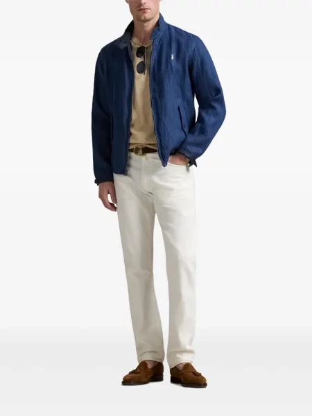 Pletene sportske kratke hlače Polo Ralph Lauren s printom bijela