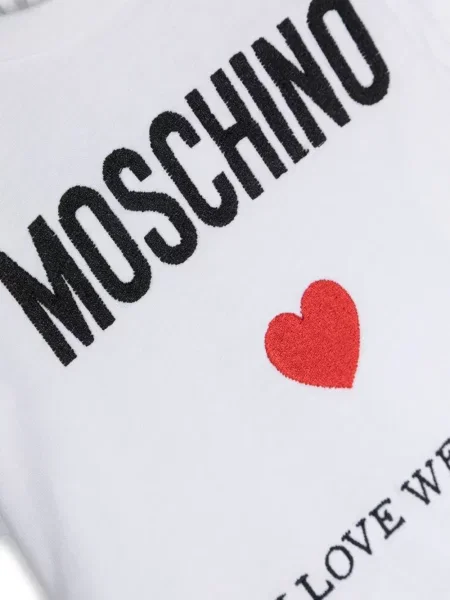Koszulka dziecięca Moschino biała