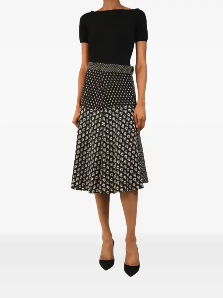 Fustă midi Proenza Schouler cu imagine negru