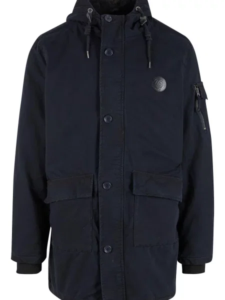 INDICODE JEANS Přechodová parka Idahoe tmavě modrá