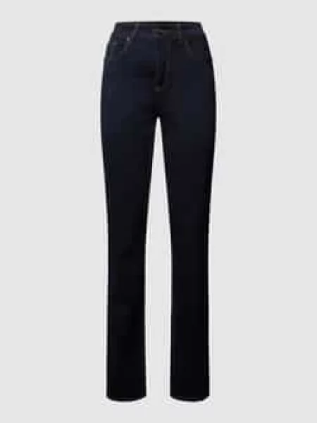 Jeansy o kroju feminine fit z 5 model ‘MELANIE’ Mac niebieskie