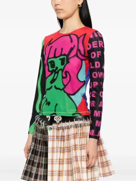 Bluzka Chopova Lowena z siateczką różowa