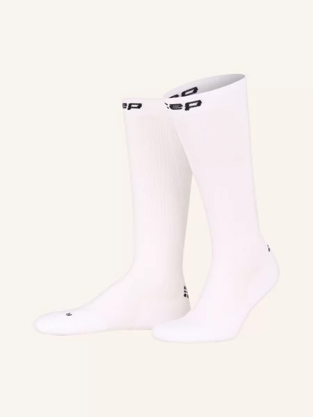 CEP kompresní ponožky Run Tall bílé
