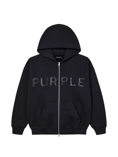 Hanorac cu glugă Purple Brand cu autograf negru