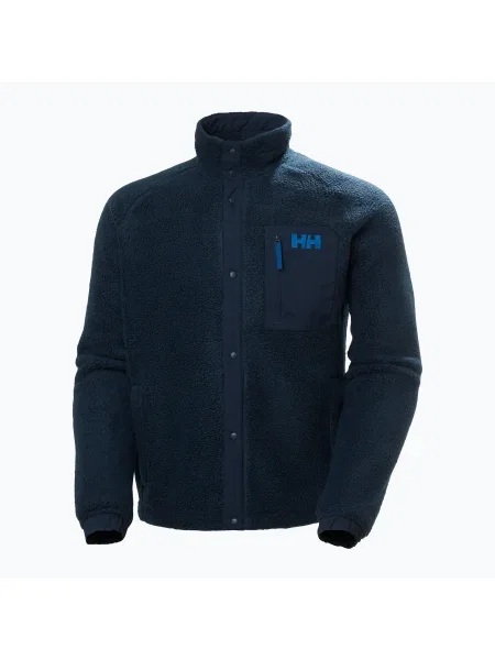 Hanorac Helly Hansen Panorama Pile Snap navy pentru bărbați albastru închis