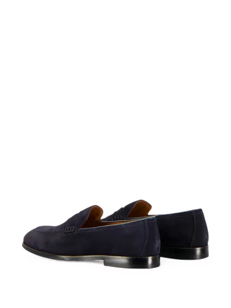 Pantofi loafer Doucal's din piele de căprioară albastru