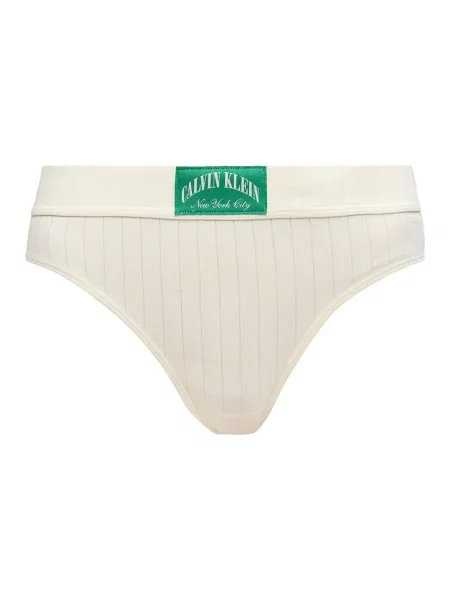 Calvin Klein Underwear Tangá hnedá biela