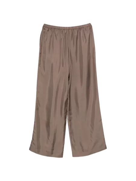 Pantaloni Róhe de mătase maro