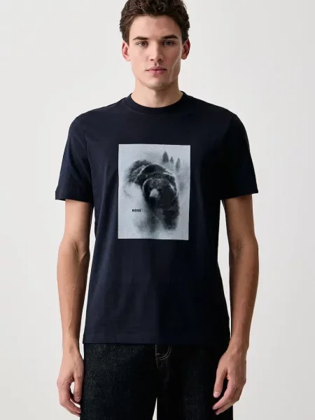 BOSS Orange tricou pentru bărbați din Te_Being portocaliu