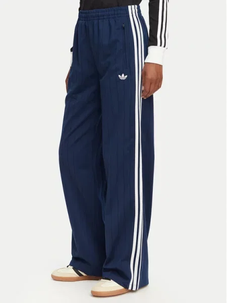 Prugaste hlače Adidas Originals bijela