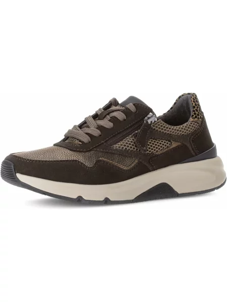Sneakersy Gabor skórzane brązowe