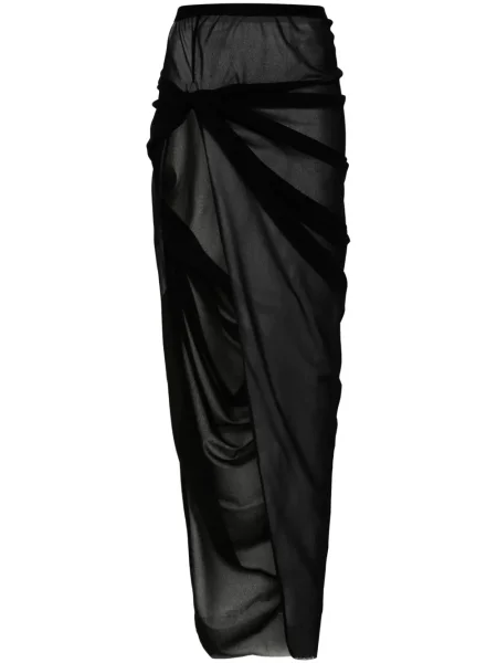 Fusta maxi Rick Owens Lilies negru